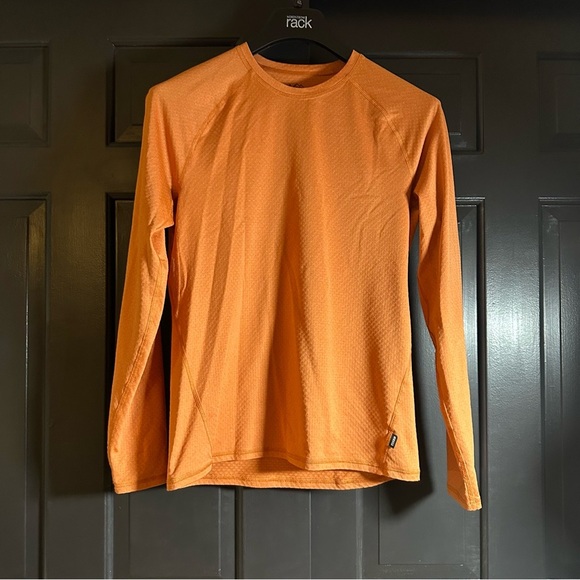 REI CO OP Shirt Mens Small  Orange Long Sleeve Active Wilderness Outdoor(b4 - Picture 1 of 6